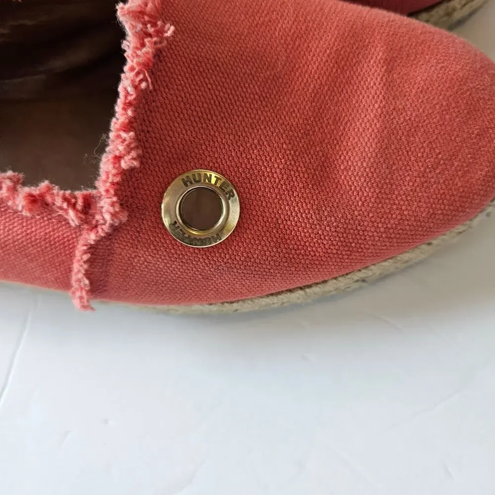 Hunter Adler Espadrille Flats Shoes Slip‎ On Women's 8 Summer Vacation Casual